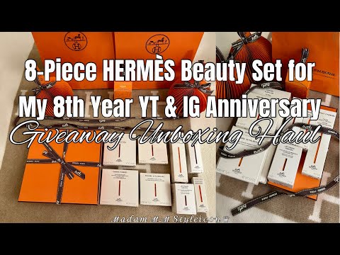 CLOSED❌8TH ANNIVERSARY HERMÈS GIVEAWAY🎉Win $738 Luxury Makeup or CASH*Unboxing & How to Enter*| ℳ.ℳ♛