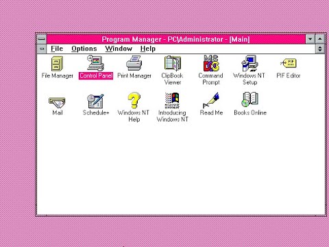 Windows NT 3.51 Color schemes - Valentine