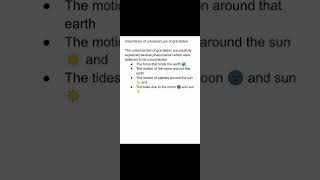 Importance Of Universal Law Of Gravitation #class 9 #physics