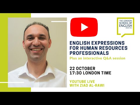 English Vocabulary and Expressions  For Human Resources Professionals - Business English Series