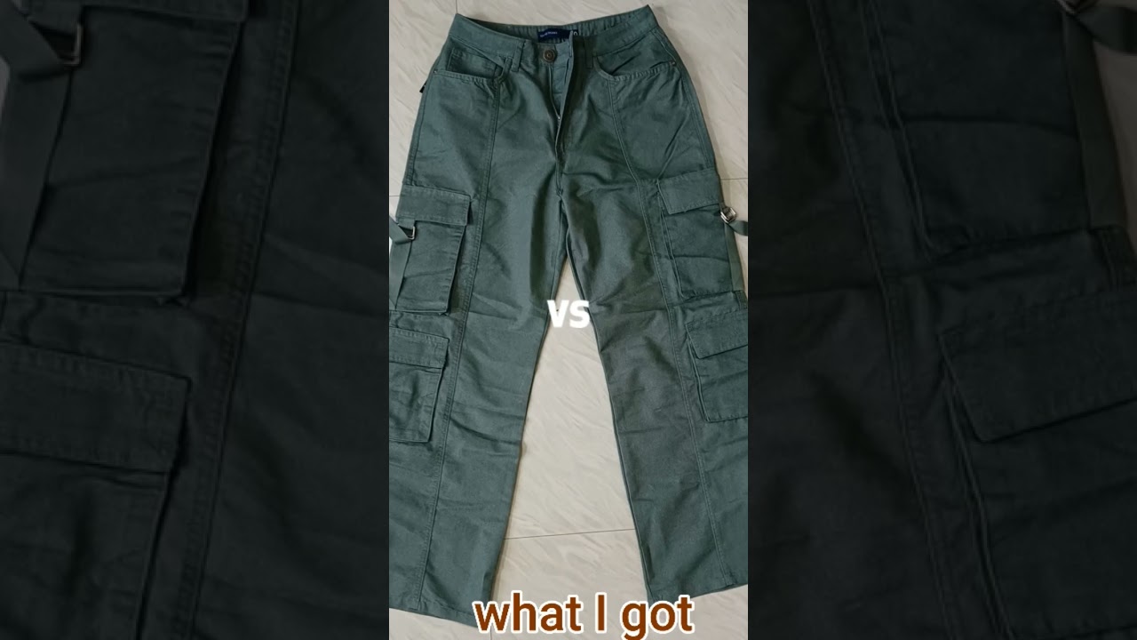 What I ordered vs what I got cargo pants from Myntra 💞 Link in the description. #haul #fashion