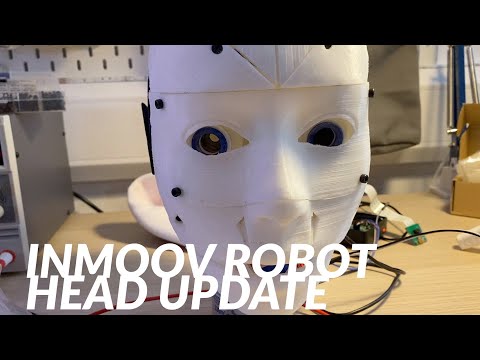 YouTube thumbnail for InMoov Robot Head build update