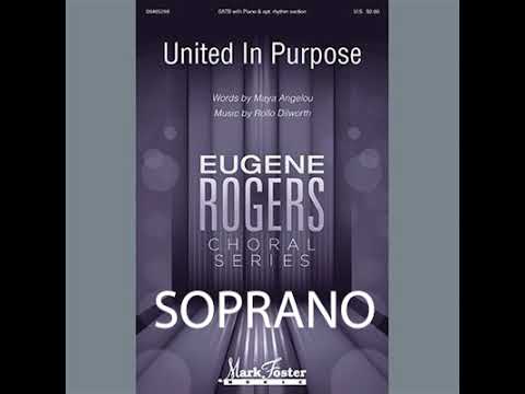 United in Purpose (SATB) - Soprano Rehearsal track