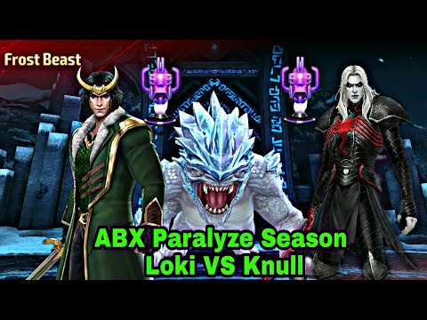 Abx Universal Super Villain Paralyze Season| Knull VS Loki Comparison - Marvel Future Fight