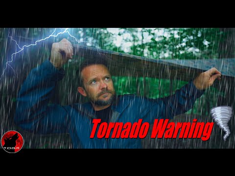It Gets CRAZY FAST! - Forced to Hunker Down in a Heavy Rain Thunderstorm - Camping Adventure