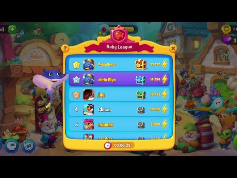 @Fishdom Win Strikes Level 6826 - 6835, Got Temporary 2nd Rank in Ruby League