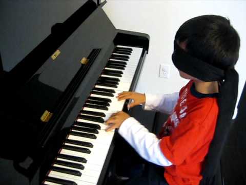 Invention # 13 by J.S.Bach - Anthony Tan Khye Juin (7 years old) blindfolded