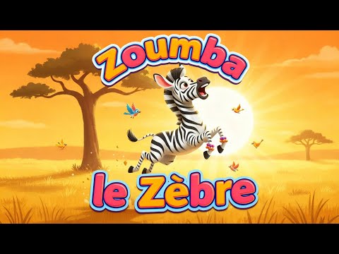 Zoumba le Zèbre Zélé | Danse et saute dans la savane | Comptine Africaine pour la Maternelle