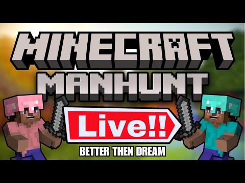 EPIC MAN-HUNT in Minecraft SMP LIVE!!