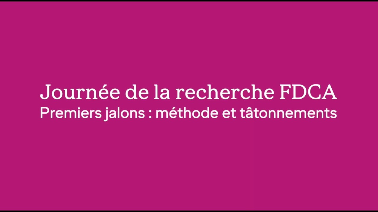 Retour en vidéo sur la Journée de la recherche FDCA 2025