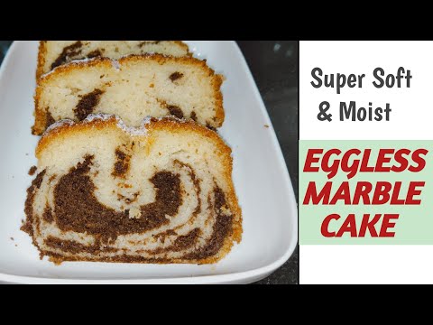 Easy method Eggless Marble cake/super soft chocolate marble cake/Chocolate,Vanilla marble cake