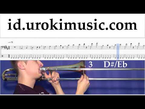 Cara Bermain Trombon Virgoun - Surat Cinta Untuk Starla Tutorial Tab Bagian 1 latihan, tangga nada