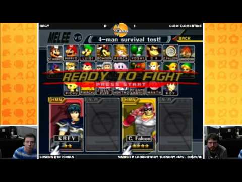 S@LT #25 | Clem Clementine (Falcon) vs Nagy (Marth) - Losers Qtr Finals - SSBM