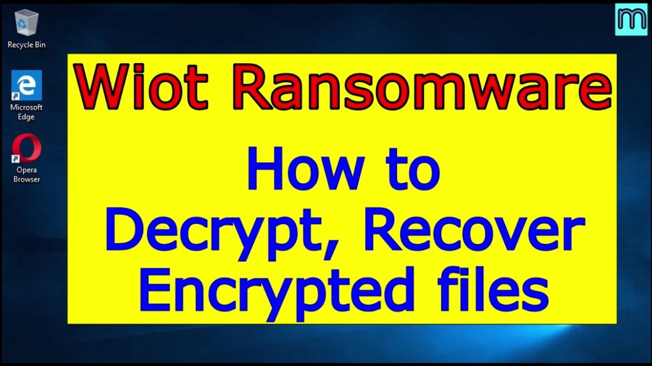 Wiot virus (ransomware). How to decrypt .Wiot files. Wiot File Recovery Guide.