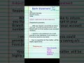 Bank Statement Application Bank Statement In English Application Shorts
