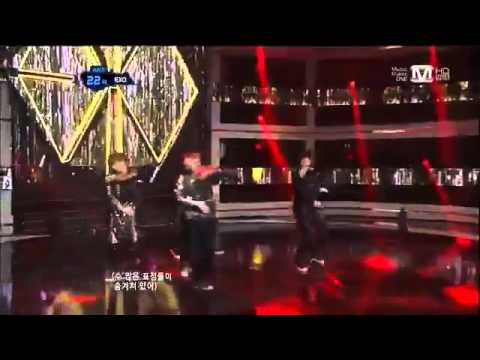 120525 EXO (K / M) MAMA Live performance @M! Countdown