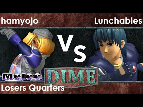 DIME 22 - FX | hamyojo (Sheik) vs FX | Lunchables (Marth) Losers Quarters - Melee