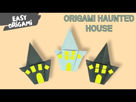 Cute Ghost Origami  Easy Halloween Paper Craft for Kids