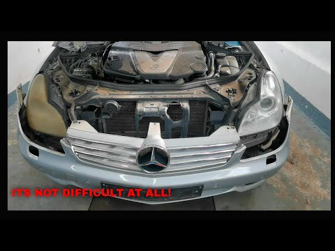 HOW TO REMOVE FRONT BUMPER FROM MERCEDES CLS 2006+2015