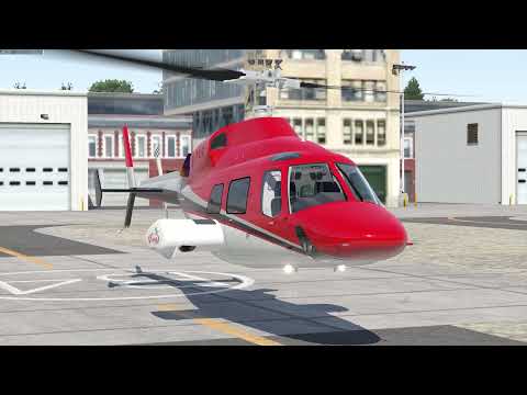 Bell 222B Helicopter – Near Ground Maneuvers | X-Plane 11
