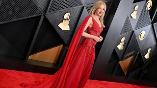 Kylie Minogue on the red carpet at the Grammy 2024