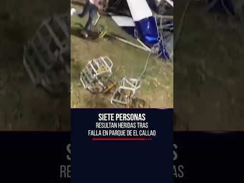 🎢 Siete personas heridas tras falla mecánica en parque de El Callao