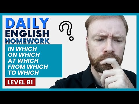 in which, on which, at which, to which, from which | Learn English Grammar