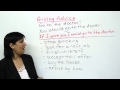 Polite English - How to give advice