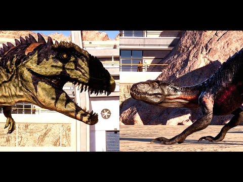 Jurassic World Dominion Giganotosaurus Vs Indoraptor !!! Jurassic World Evolution 2