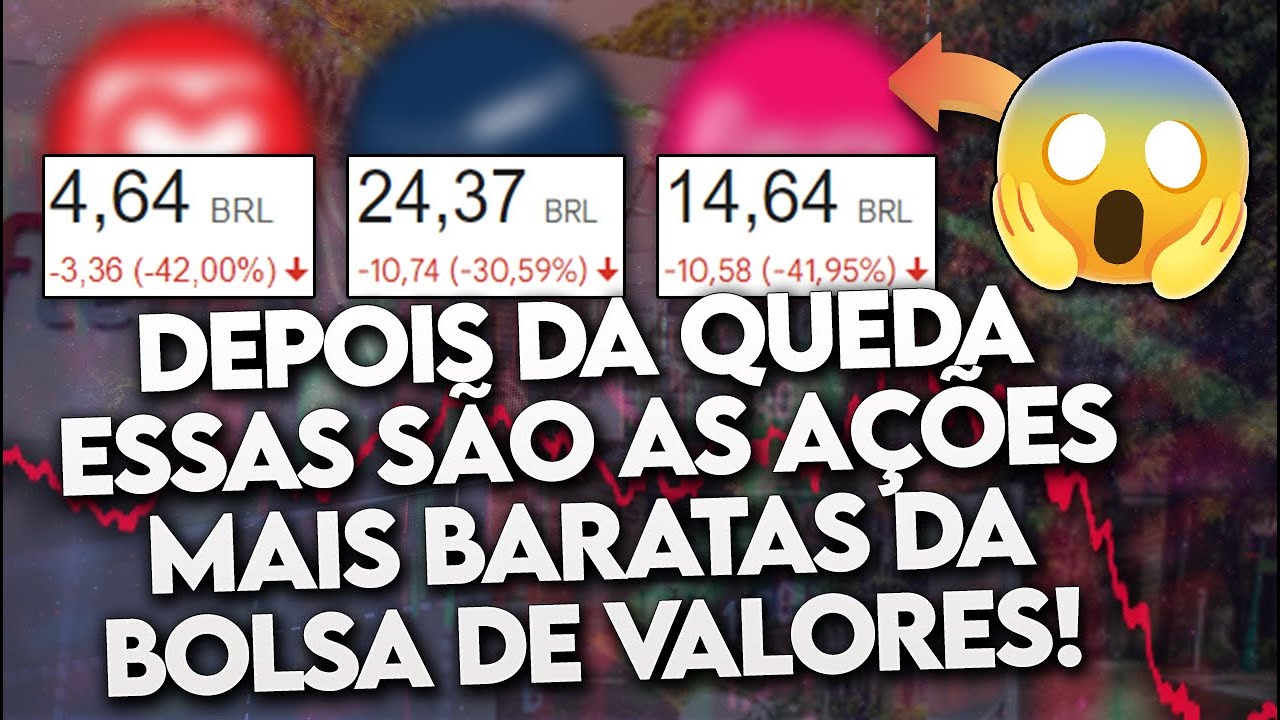 Quais as 10 AÇÕES MAIS BARATAS da BOLSA! (Quanto elas PODEM SUBIR?) - TOP 10