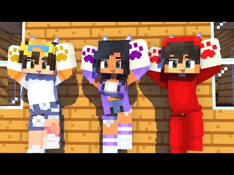 YAY! ARIGATO TUTU POI POI CAT APHMAU NEW FRIENDS NICO AND CASH - MINECRAFT ANIMATION #shorts