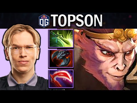 OG.TOPSON MONKEY KING WITH 25 KILLS & BUTTERFLY - DOTA 2 7.30 GAMEPLAY