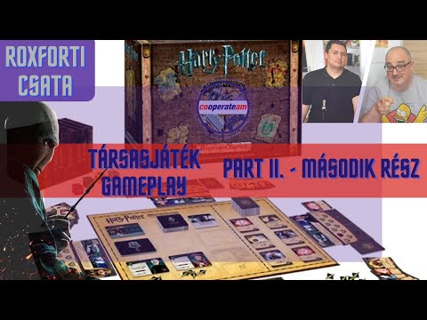 HARRY POTTER: Roxforti csata társasjáték GAMEPLAY #2 - A játék 4. fejezete - cooperateam