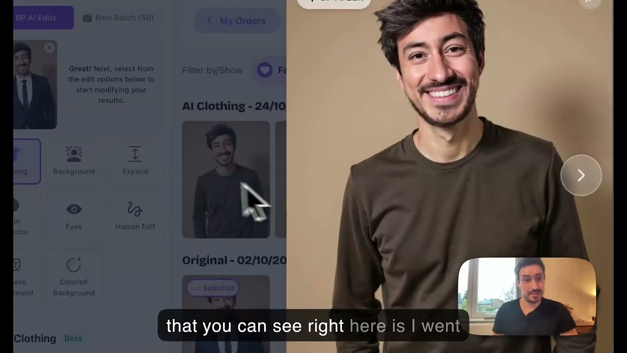 How to Customize Your Headshot Clothing with BetterPic's AI Studio