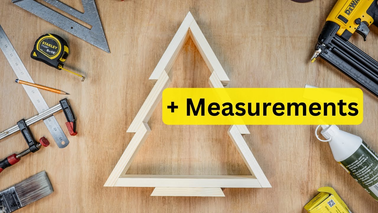 How to make a Wooden Christmas Tree | With Measurements | Simplest Design Ever