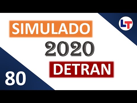 SIMULADO DETRAN QUESTÕES 2020 - AULA 80 #SimuladoLegTransito #Detran2020
