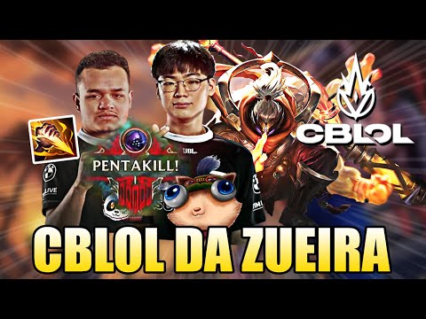 PENTAKILL DO WIZER E SMITE DO CARIOK - CBLOL DA ZUEIRA