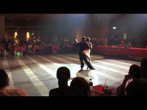 Sebastian Achaval  and  Roxana Suarez  are  dancing  to  "  Anibal troilo  "  by  Aníbal Troilo  at  Taipei Tango Festival  in  2016