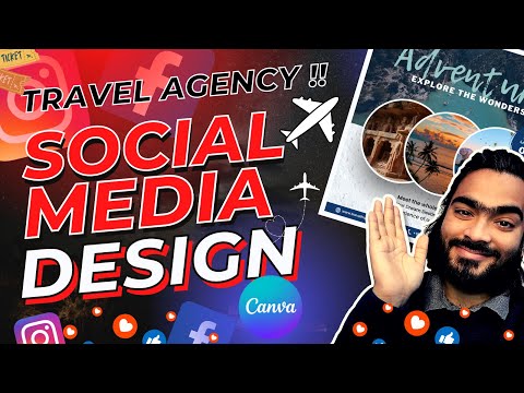 How To Make Social Media Design for Travel Agency Facebook Instagram Ads Design In Canva Part 7