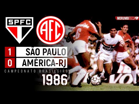 São Paulo 1x0 América-RJ - 1986 - CARECA DESMONTA A RETRANCA AMERICANA NA SEMIFINAL!