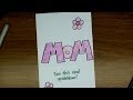 Drawing: How To Make a MOTHERS DAY CARD - YouTube