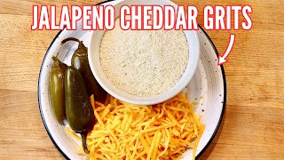 Jalapeno Cheddar Grits | The CHEESIEST Cheese Grits Recipe