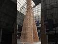 Toppling the world's tallest tower made from wooden blocks (27 METRES!) 😳