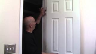 How to adjust a door when it&#39;s hitting the sides.