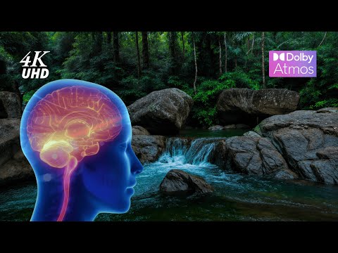 4K Soothing River Sounds & Nature Flow, Relaxing Water Stream in the Jungle, 12 H Nature Ambience!