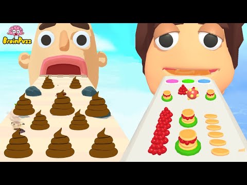 Sandwich Runner VS Pancake Run - All Level Gameplay COMPILATION