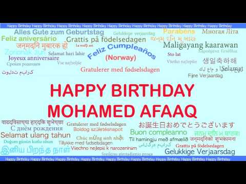 MohamedAfaaq   Languages Idiomas - Happy Birthday