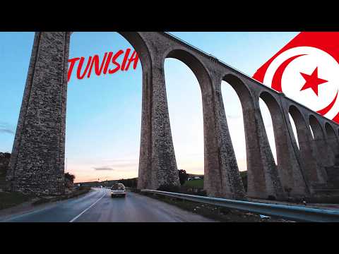 Cloudy Sunset Drive in Béja 🌅 | Calm Evening Ride | Tunisia 🇹🇳 4K