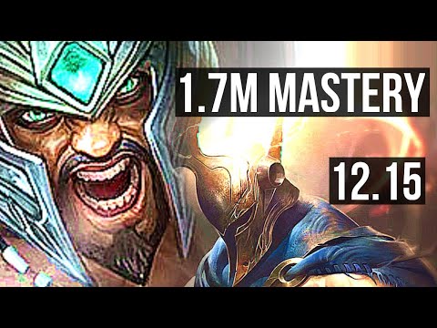 TRYNDAMERE vs PANTHEON (TOP) | 8 solo kills, Legendary, 19/3/12, 900+ games | EUW Challenger | 12.15