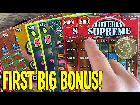 First BIG BONUS of the Year! 2X $100 Lottery Tickets
